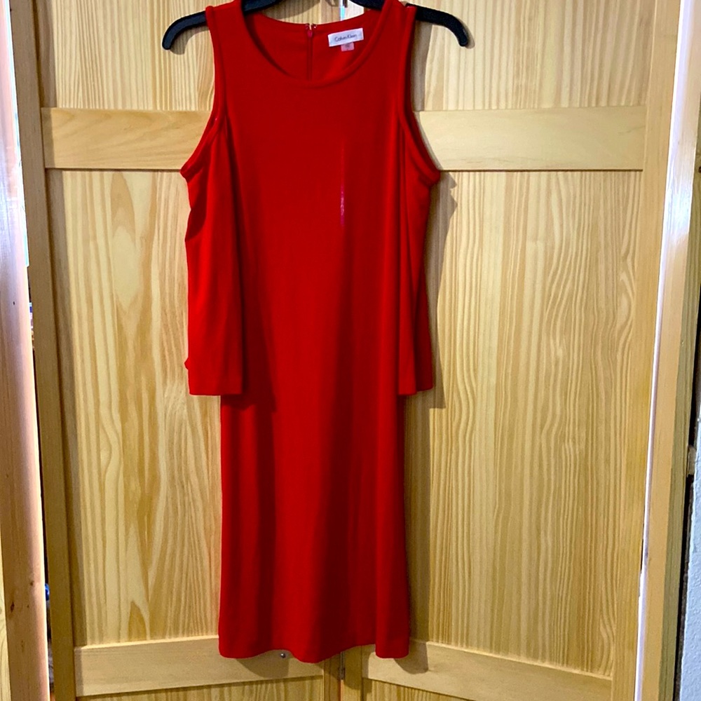 Calvin Klein red dress
